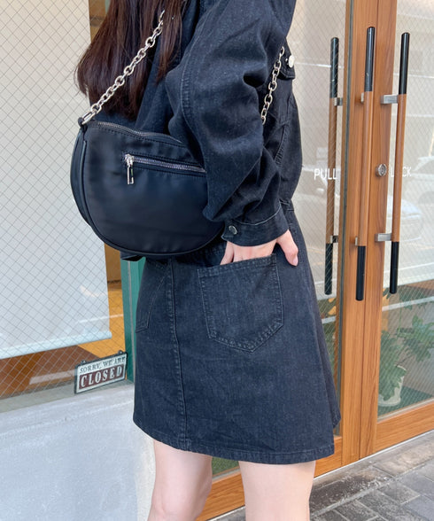 クロップド丈デニムジャケットセットアップ | CL2233073 | ブラック