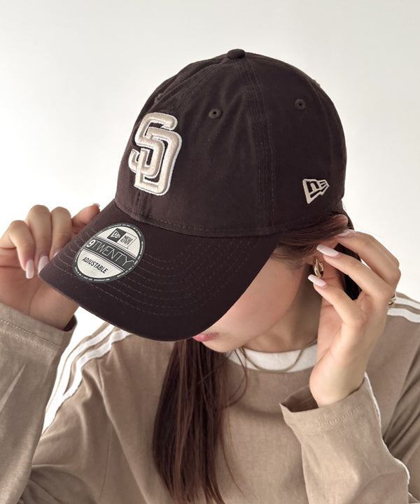 NEW ERA(ニューエラ)/9TWENTY MLB CORE CLASSIC 限定 メジャーリーグ べースボール ロゴキャップ MLB公式 チームロゴネームタグ アジャスター付 サイズ調整可能 | IM5232030 | ブラウン系その他