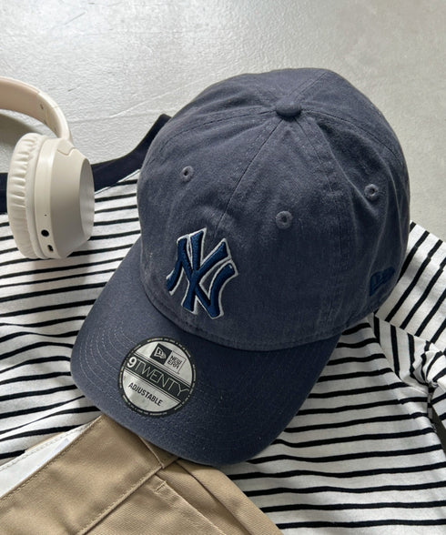 NEW ERA(ニューエラ)/9TWENTY MLB CORE CLASSIC 限定 メジャーリーグ べースボール ロゴキャップ MLB公式 チームロゴネームタグ アジャスター付 サイズ調整可能 | IM5232030 | グレー