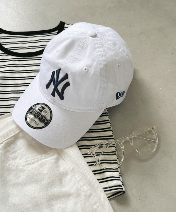 NEW ERA(ニューエラ)/9TWENTY MLB CORE CLASSIC 限定 メジャーリーグ べースボール ロゴキャップ MLB公式 チームロゴネームタグ アジャスター付 サイズ調整可能 | IM5232030 | ホワイト