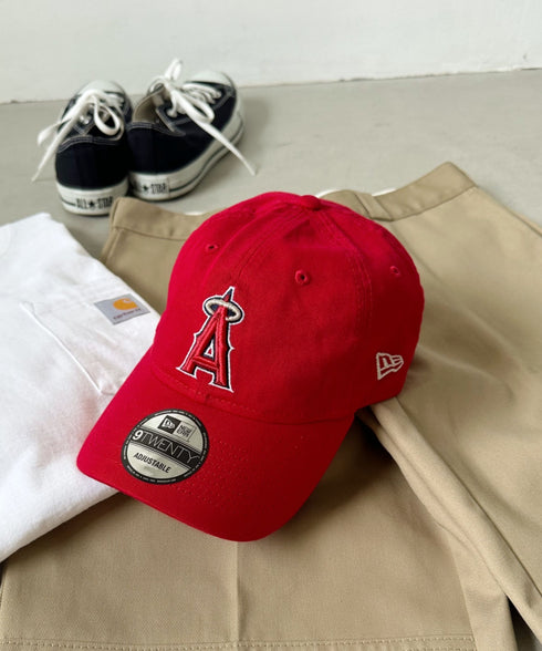 NEW ERA(ニューエラ)/9TWENTY MLB CORE CLASSIC 限定 メジャーリーグ べースボール ロゴキャップ MLB公式 チームロゴネームタグ アジャスター付 サイズ調整可能 | IM5232030 | レッド系その他3