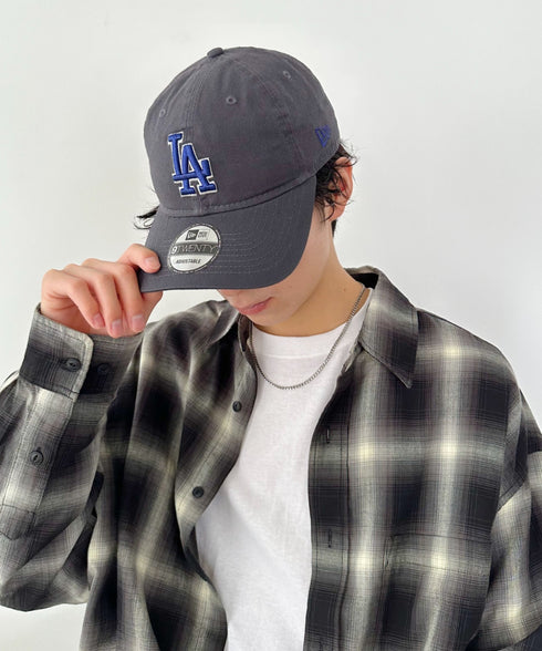 NEW ERA(ニューエラ)/9TWENTY MLB CORE CLASSIC 限定 メジャーリーグ べースボール ロゴキャップ MLB公式 チームロゴネームタグ アジャスター付 サイズ調整可能 | IM5232030 | グレー系その他