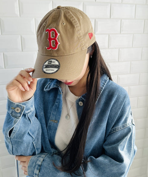 NEW ERA(ニューエラ)/9TWENTY MLB CORE CLASSIC 限定 メジャーリーグ べースボール ロゴキャップ MLB公式 チームロゴネームタグ アジャスター付 サイズ調整可能 | IM5232030 | ベージュ系その他4