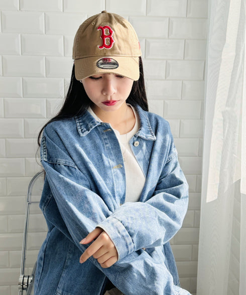 NEW ERA(ニューエラ)/9TWENTY MLB CORE CLASSIC 限定 メジャーリーグ べースボール ロゴキャップ MLB公式 チームロゴネームタグ アジャスター付 サイズ調整可能 | IM5232030 | ベージュ系その他4