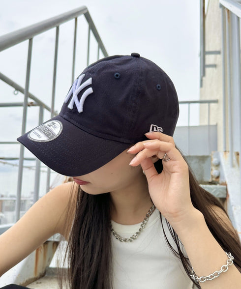 NEW ERA(ニューエラ)/9TWENTY MLB CORE CLASSIC 限定 メジャーリーグ べースボール ロゴキャップ MLB公式 チームロゴネームタグ アジャスター付 サイズ調整可能 | IM5232030 | ブラック