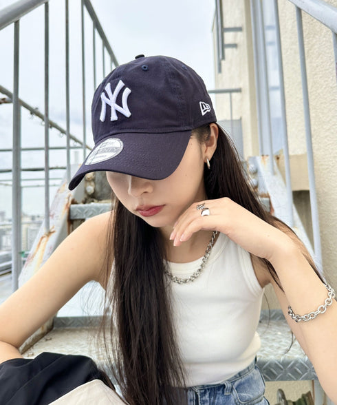 NEW ERA(ニューエラ)/9TWENTY MLB CORE CLASSIC 限定 メジャーリーグ べースボール ロゴキャップ MLB公式 チームロゴネームタグ アジャスター付 サイズ調整可能 | IM5232030 | ブラック