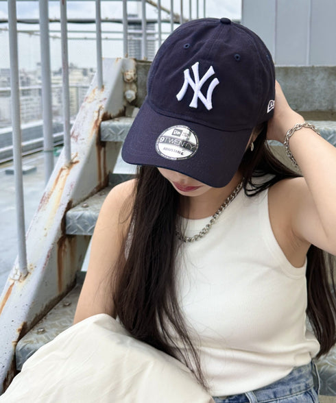 NEW ERA(ニューエラ)/9TWENTY MLB CORE CLASSIC 限定 メジャーリーグ べースボール ロゴキャップ MLB公式 チームロゴネームタグ アジャスター付 サイズ調整可能 | IM5232030 | ブラック