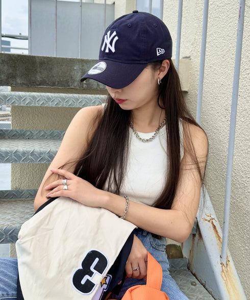 NEW ERA(ニューエラ)/9TWENTY MLB CORE CLASSIC 限定 メジャーリーグ べースボール ロゴキャップ MLB公式 チームロゴネームタグ アジャスター付 サイズ調整可能 | IM5232030 | ブラック