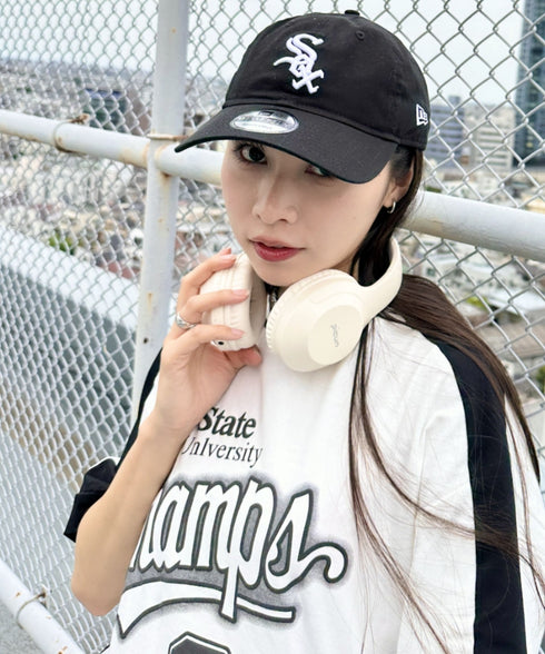 NEW ERA(ニューエラ)/9TWENTY MLB CORE CLASSIC 限定 メジャーリーグ べースボール ロゴキャップ MLB公式 チームロゴネームタグ アジャスター付 サイズ調整可能 | IM5232030 | ブラック系その他2