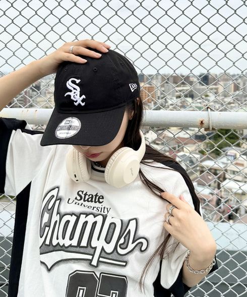 NEW ERA(ニューエラ)/9TWENTY MLB CORE CLASSIC 限定 メジャーリーグ べースボール ロゴキャップ MLB公式 チームロゴネームタグ アジャスター付 サイズ調整可能 | IM5232030 | ブラック系その他2