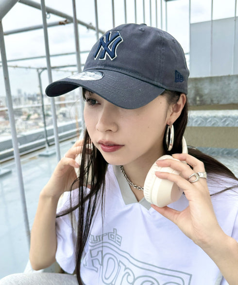 NEW ERA(ニューエラ)/9TWENTY MLB CORE CLASSIC 限定 メジャーリーグ べースボール ロゴキャップ MLB公式 チームロゴネームタグ アジャスター付 サイズ調整可能 | IM5232030 | グレー
