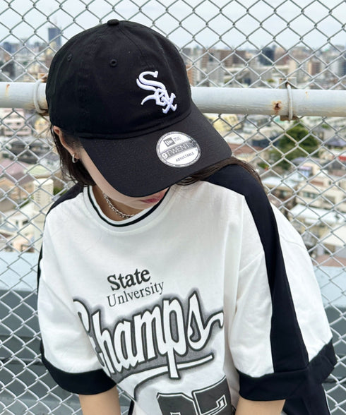 NEW ERA(ニューエラ)/9TWENTY MLB CORE CLASSIC 限定 メジャーリーグ べースボール ロゴキャップ MLB公式 チームロゴネームタグ アジャスター付 サイズ調整可能 | IM5232030 | ブラック系その他2