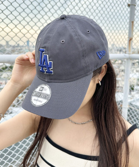 NEW ERA(ニューエラ)/9TWENTY MLB CORE CLASSIC 限定 メジャーリーグ べースボール ロゴキャップ MLB公式 チームロゴネームタグ アジャスター付 サイズ調整可能 | IM5232030 | グレー系その他