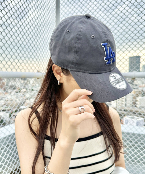 NEW ERA(ニューエラ)/9TWENTY MLB CORE CLASSIC 限定 メジャーリーグ べースボール ロゴキャップ MLB公式 チームロゴネームタグ アジャスター付 サイズ調整可能 | IM5232030 | グレー系その他