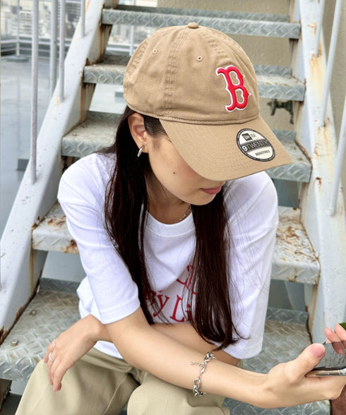 NEW ERA(ニューエラ)/9TWENTY MLB CORE CLASSIC 限定 メジャーリーグ べースボール ロゴキャップ MLB公式 チームロゴネームタグ アジャスター付 サイズ調整可能 | IM5232030 | ベージュ系その他4