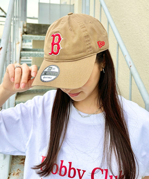 NEW ERA(ニューエラ)/9TWENTY MLB CORE CLASSIC 限定 メジャーリーグ べースボール ロゴキャップ MLB公式 チームロゴネームタグ アジャスター付 サイズ調整可能 | IM5232030 | ベージュ系その他4