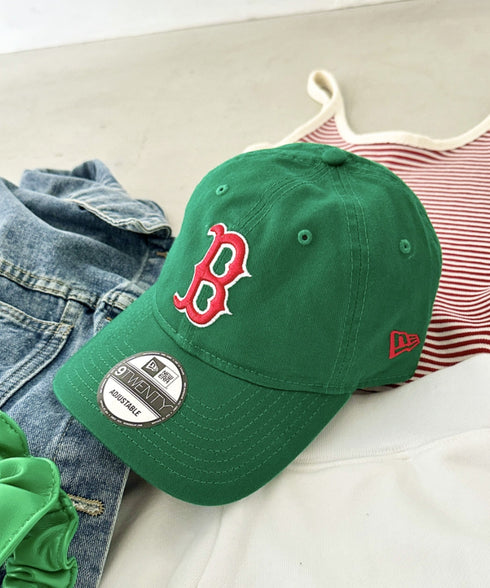 NEW ERA(ニューエラ)/9TWENTY MLB CORE CLASSIC 限定 メジャーリーグ べースボール ロゴキャップ MLB公式 チームロゴネームタグ アジャスター付 サイズ調整可能 | IM5232030 | グリーン系その他4