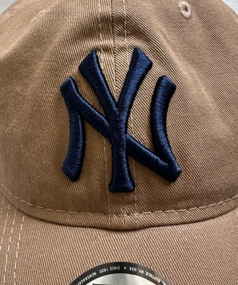 NEW ERA(ニューエラ)/9TWENTY MLB CORE CLASSIC 限定 メジャーリーグ べースボール ロゴキャップ MLB公式 チームロゴネームタグ アジャスター付 サイズ調整可能 | IM5232030 | ベージュ