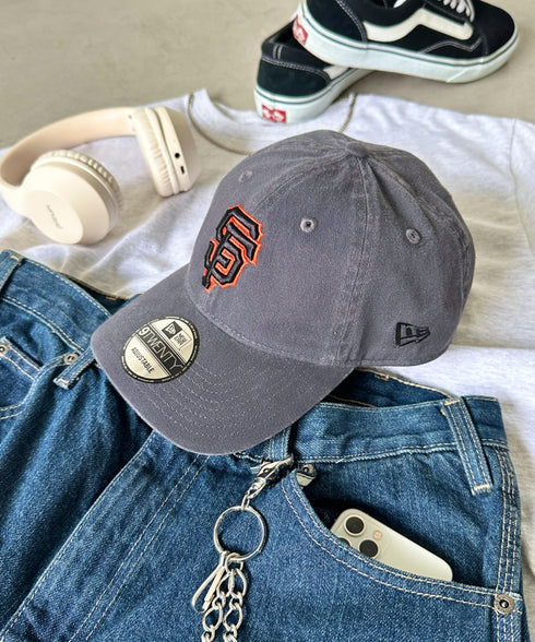 NEW ERA(ニューエラ)/9TWENTY MLB CORE CLASSIC 限定 メジャーリーグ べースボール ロゴキャップ MLB公式 チームロゴネームタグ アジャスター付 サイズ調整可能 | IM5232030 | グレー系その他6
