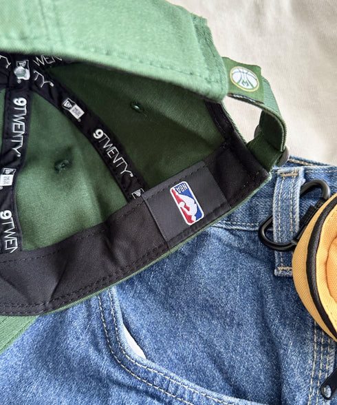 NEW ERA(ニューエラ)/9TWENTY MLB CORE CLASSIC 限定 メジャーリーグ べースボール ロゴキャップ MLB公式 チームロゴネームタグ アジャスター付 サイズ調整可能 | IM5232030 | オリーブ
