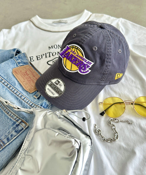 NEW ERA(ニューエラ)/9TWENTY MLB CORE CLASSIC 限定 メジャーリーグ べースボール ロゴキャップ MLB公式 チームロゴネームタグ アジャスター付 サイズ調整可能 | IM5232030 | グレー系その他2