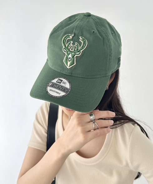 NEW ERA(ニューエラ)/9TWENTY MLB CORE CLASSIC 限定 メジャーリーグ べースボール ロゴキャップ MLB公式 チームロゴネームタグ アジャスター付 サイズ調整可能 | IM5232030 | オリーブ