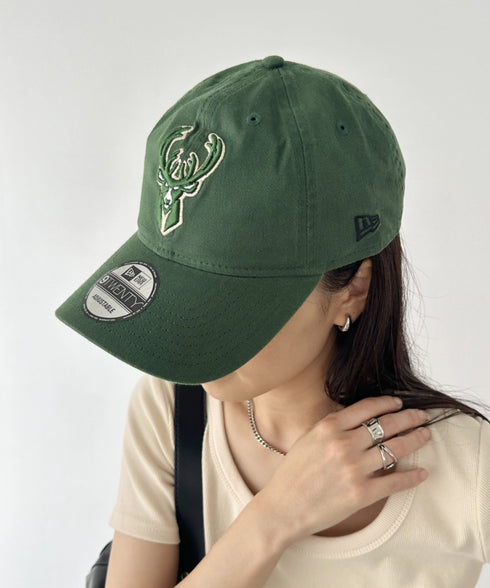 NEW ERA(ニューエラ)/9TWENTY MLB CORE CLASSIC 限定 メジャーリーグ べースボール ロゴキャップ MLB公式 チームロゴネームタグ アジャスター付 サイズ調整可能 | IM5232030 | オリーブ