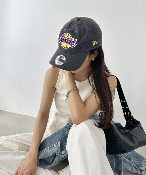 NEW ERA(ニューエラ)/9TWENTY MLB CORE CLASSIC 限定 メジャーリーグ べースボール ロゴキャップ MLB公式 チームロゴネームタグ アジャスター付 サイズ調整可能 | IM5232030 | グレー系その他2