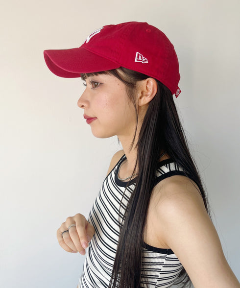 NEW ERA(ニューエラ)/9TWENTY MLB CORE CLASSIC 限定 メジャーリーグ べースボール ロゴキャップ MLB公式 チームロゴネームタグ アジャスター付 サイズ調整可能 | IM5232030 | レッド