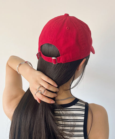 NEW ERA(ニューエラ)/9TWENTY MLB CORE CLASSIC 限定 メジャーリーグ べースボール ロゴキャップ MLB公式 チームロゴネームタグ アジャスター付 サイズ調整可能 | IM5232030 | レッド