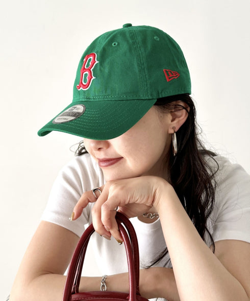 NEW ERA(ニューエラ)/9TWENTY MLB CORE CLASSIC 限定 メジャーリーグ べースボール ロゴキャップ MLB公式 チームロゴネームタグ アジャスター付 サイズ調整可能 | IM5232030 | グリーン系その他4