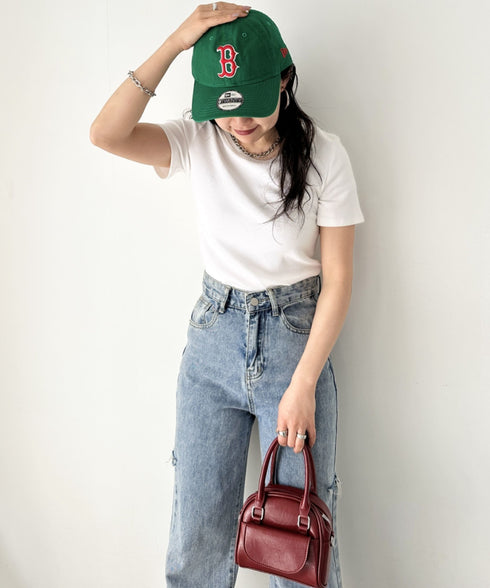 NEW ERA(ニューエラ)/9TWENTY MLB CORE CLASSIC 限定 メジャーリーグ べースボール ロゴキャップ MLB公式 チームロゴネームタグ アジャスター付 サイズ調整可能 | IM5232030 | グリーン系その他4