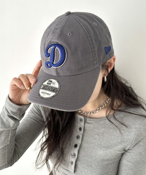 NEW ERA(ニューエラ)/9TWENTY MLB CORE CLASSIC 限定 メジャーリーグ べースボール ロゴキャップ MLB公式 チームロゴネームタグ アジャスター付 サイズ調整可能 | IM5232030 | グレー系その他5
