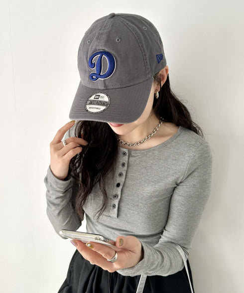 NEW ERA(ニューエラ)/9TWENTY MLB CORE CLASSIC 限定 メジャーリーグ べースボール ロゴキャップ MLB公式 チームロゴネームタグ アジャスター付 サイズ調整可能 | IM5232030 | グレー系その他5