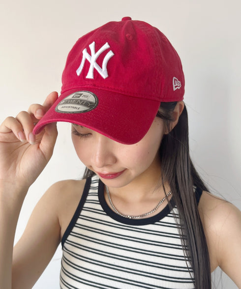 NEW ERA(ニューエラ)/9TWENTY MLB CORE CLASSIC 限定 メジャーリーグ べースボール ロゴキャップ MLB公式 チームロゴネームタグ アジャスター付 サイズ調整可能 | IM5232030 | レッド