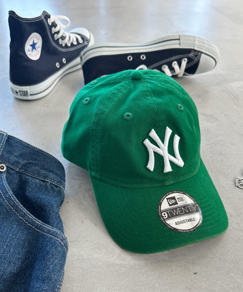 NEW ERA(ニューエラ)/9TWENTY MLB CORE CLASSIC 限定 メジャーリーグ べースボール ロゴキャップ MLB公式 チームロゴネームタグ アジャスター付 サイズ調整可能 | IM5232030 | グリーン