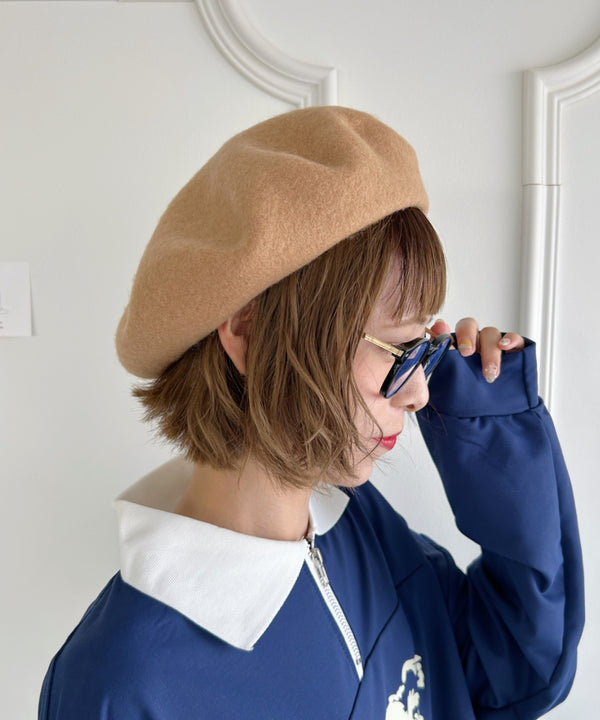 【11色展開】ベーシックベレー帽 | LO5233112 | ベージュ