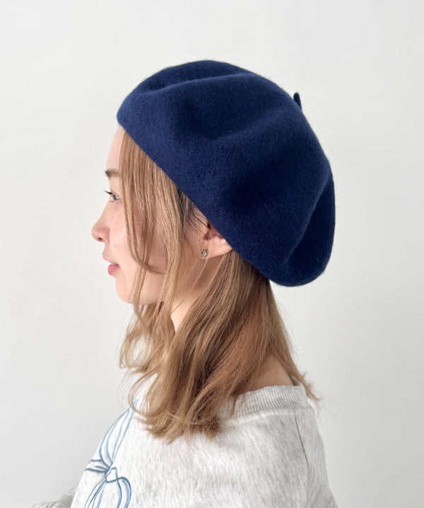 【11色展開】ベーシックベレー帽 | LO5233112 | ネイビー