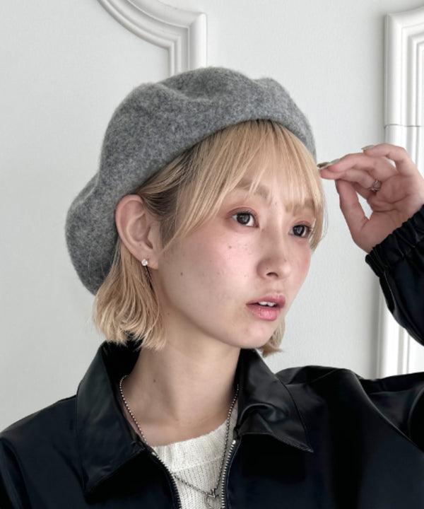 【11色展開】ベーシックベレー帽 | LO5233112 | グレー
