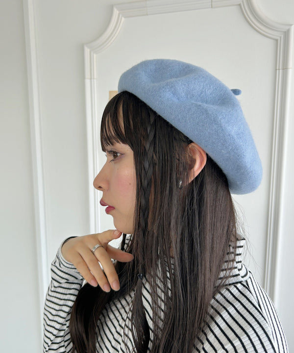 【11色展開】ベーシックベレー帽 | LO5233112 | サックスブルー