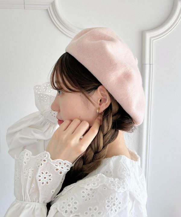 【11色展開】ベーシックベレー帽 | LO5233112 | ピンク