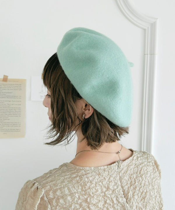 【11色展開】ベーシックベレー帽 | LO5233112 | ライトグリーン