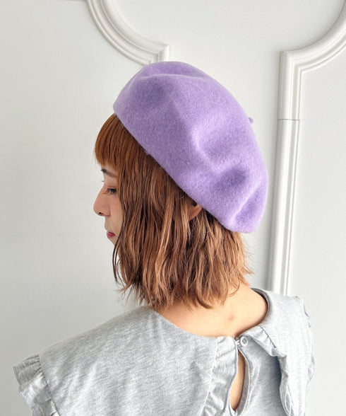 【11色展開】ベーシックベレー帽 | LO5233112 | ラベンダー