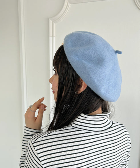 【11色展開】ベーシックベレー帽 | LO5233112 | サックスブルー