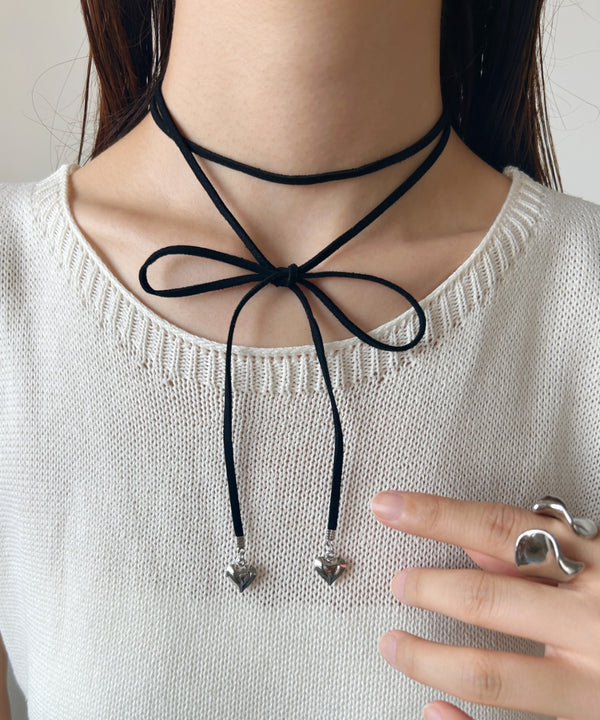 ミニハート コード チョーカー | MD4233001 | シルバー