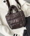 THE NORTH FACE(ザ・ノースフェイス)/2WAY メタリック ミニ ショルダーパデットバッグ/PLUMPY TOTE BAG | IM1233037 | ダークブラウン