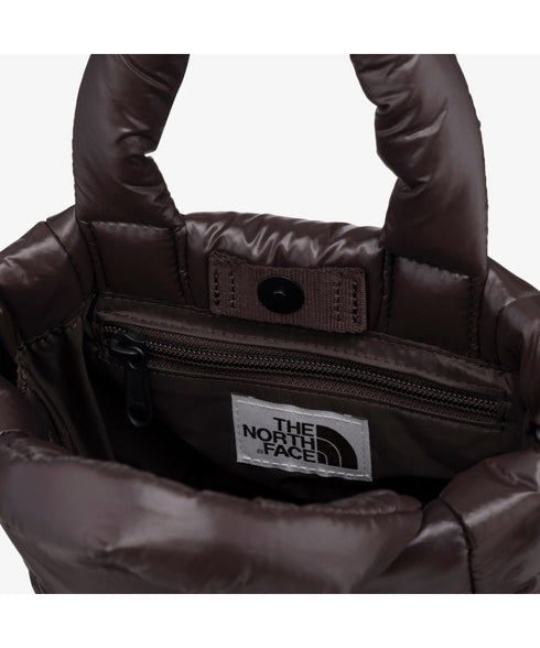 THE NORTH FACE(ザ・ノースフェイス)/2WAY メタリック ミニ ショルダーパデットバッグ/PLUMPY TOTE BAG | IM1233037 | ダークブラウン