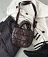 THE NORTH FACE(ザ・ノースフェイス)/2WAY メタリック ミニ ショルダーパデットバッグ/PLUMPY TOTE BAG | IM1233037 | ダークブラウン