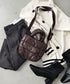 THE NORTH FACE(ザ・ノースフェイス)/2WAY メタリック ミニ ショルダーパデットバッグ/PLUMPY TOTE BAG | IM1233037 | ダークブラウン