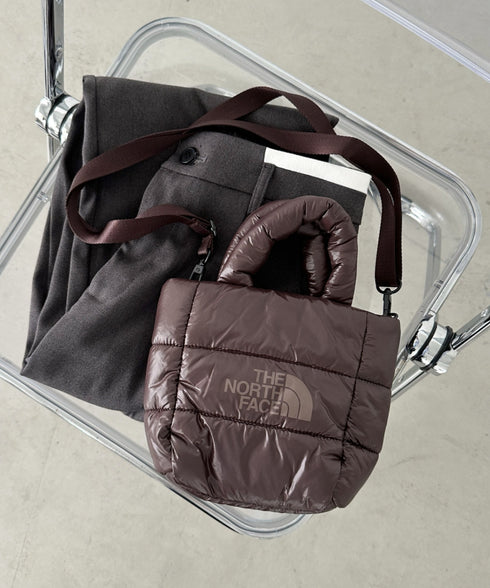 THE NORTH FACE(ザ・ノースフェイス)/2WAY メタリック ミニ ショルダーパデットバッグ/PLUMPY TOTE BAG | IM1233037 | ダークブラウン